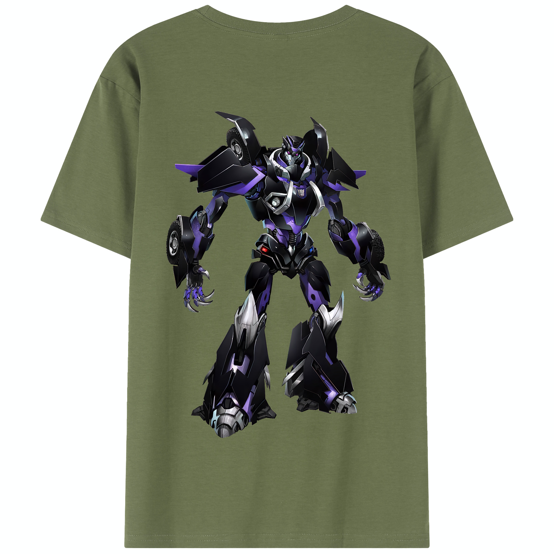 （画像用） Transformers トランスフォーマー 綿100％半袖Tシャツ（背面プリント）